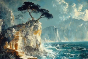 CJMDR digital art style illustration river nature (3)